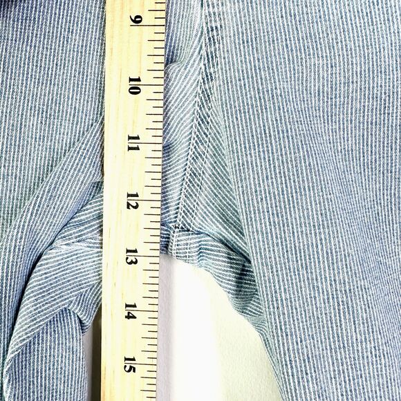 Gloria Vanderbilt Jean Women 12 Blue Stripe Y2K Cotton Stretch High Rise Classic - Picture 6 of 10